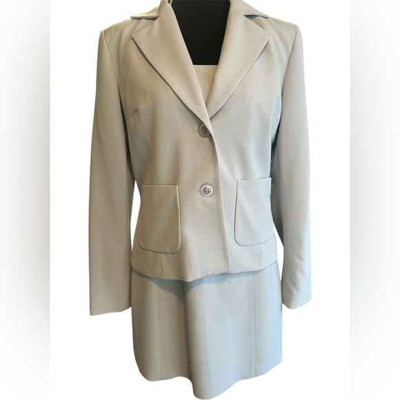 BEBE Light Gray Blazer and Dress Set - Picture 3 of 11